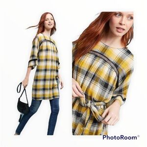 Anthropologie Maeve Yellow & Black Dress New!